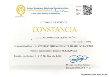 Congreso internacional de Terapia Ocupacional