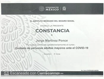COVID 19 - Cuidado de PErsonas Mayores
